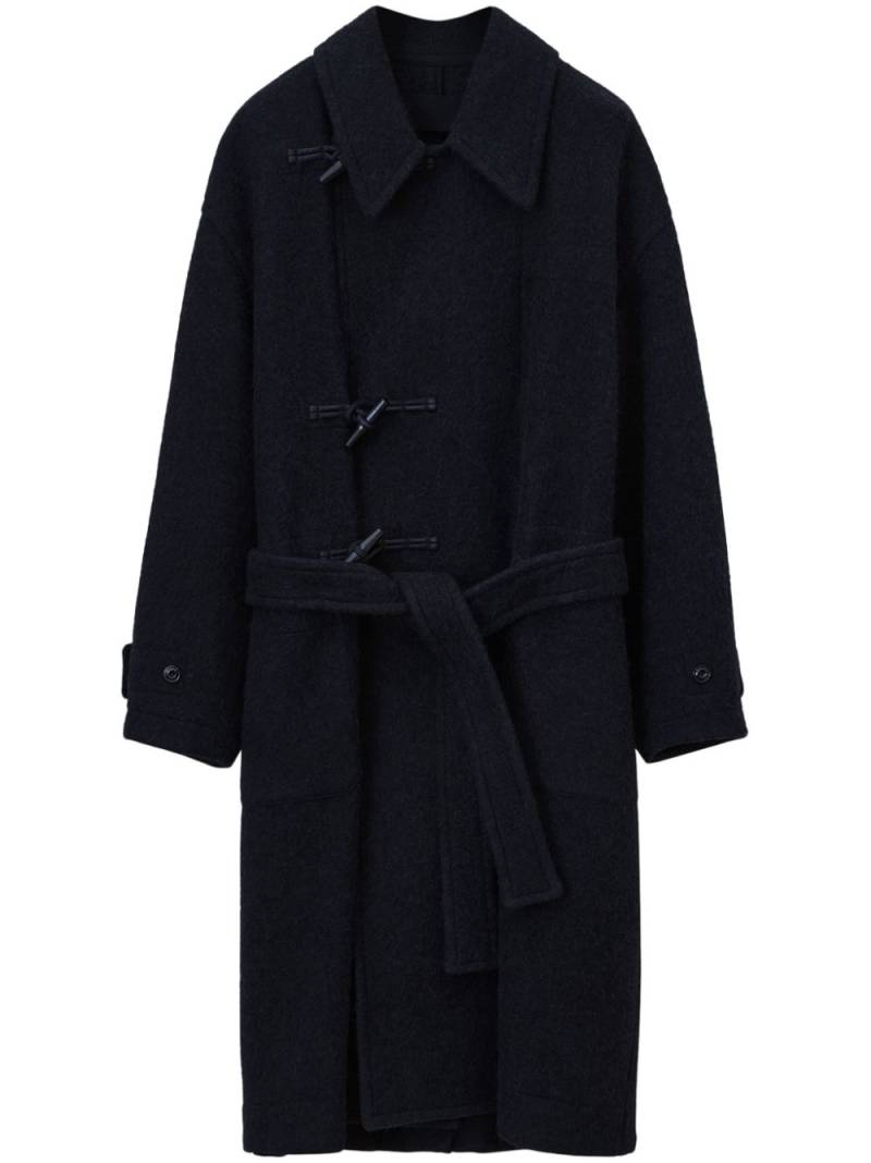 LEMAIRE belted felted duffle coat - Black von LEMAIRE