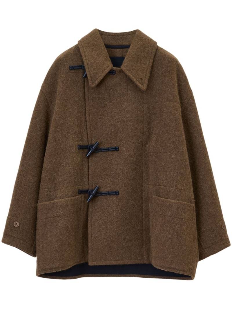 LEMAIRE belted felted duffle jacket - Brown von LEMAIRE