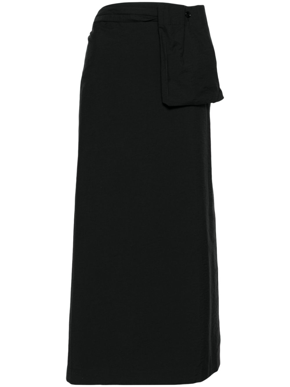 LEMAIRE belted maxi wrap skirt - Black von LEMAIRE