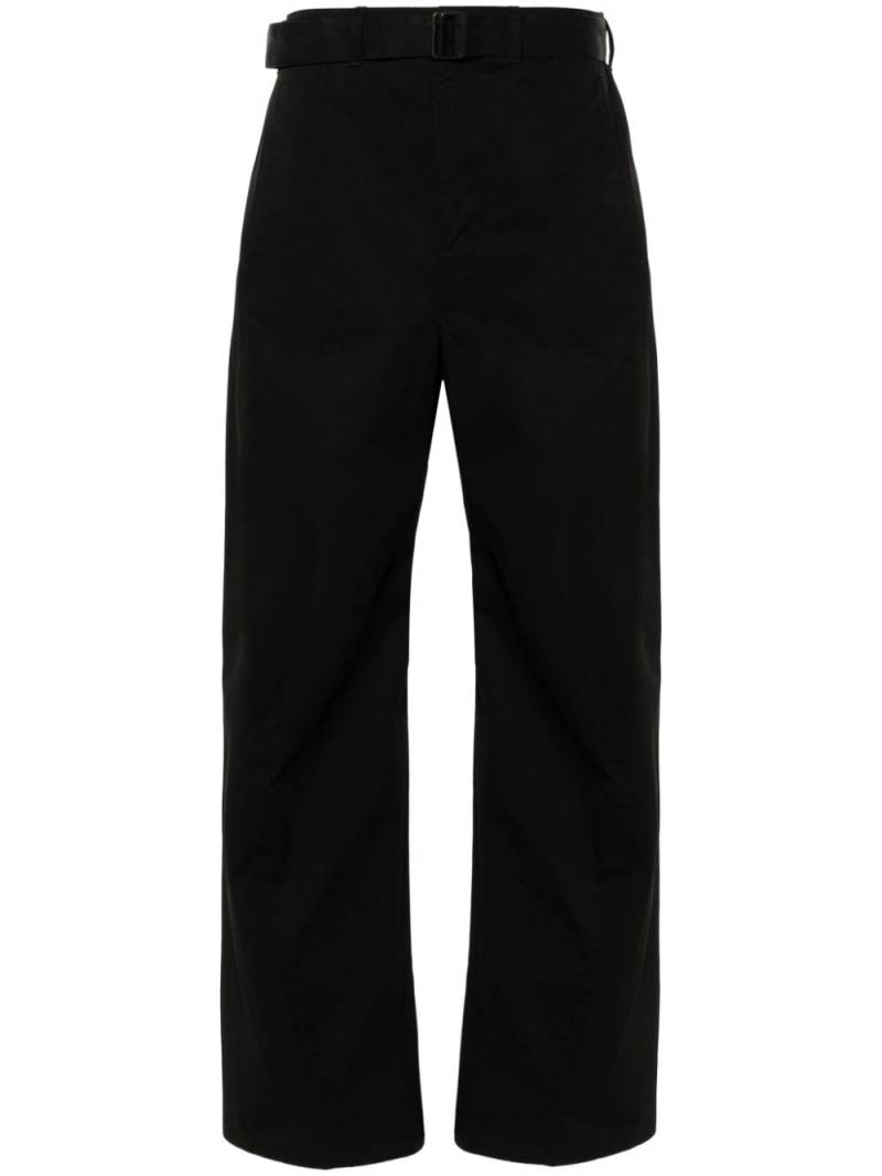 LEMAIRE belted wide-leg trousers - Black von LEMAIRE