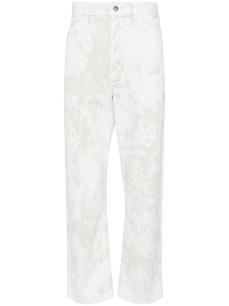 LEMAIRE bleached-effect cropped jeans - White von LEMAIRE