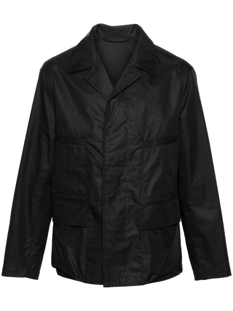 LEMAIRE button-down cargo jacket - Black von LEMAIRE