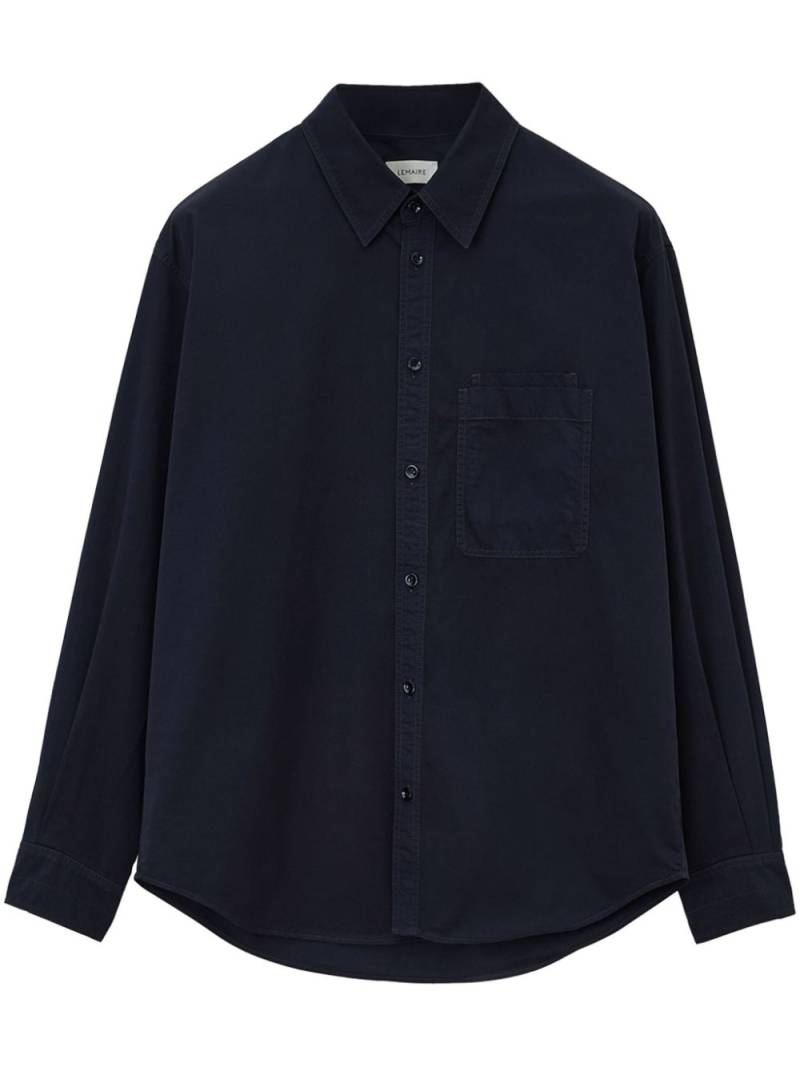 LEMAIRE button-up long-sleeve shirt - Black von LEMAIRE