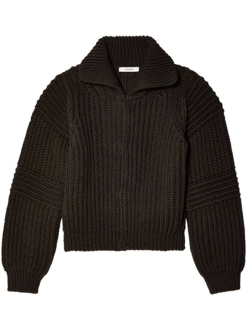 LEMAIRE chunky-knit cotton cardigan - Brown von LEMAIRE