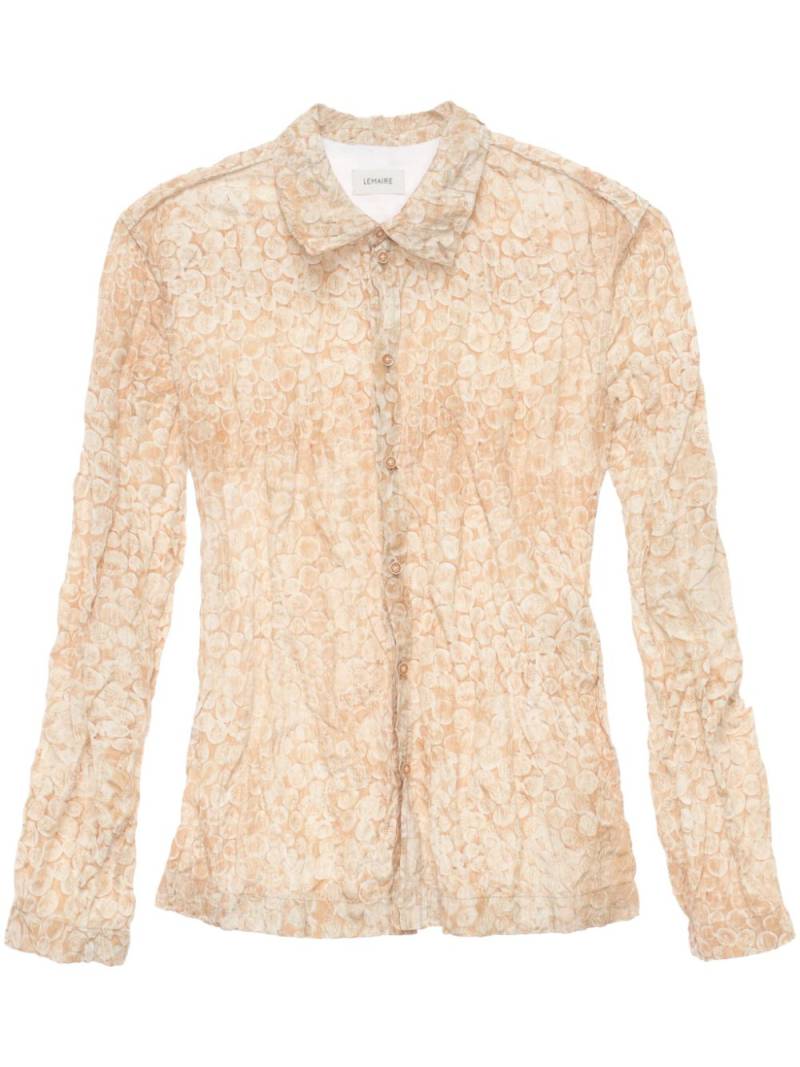 LEMAIRE crinkle-effect shirt - Neutrals von LEMAIRE