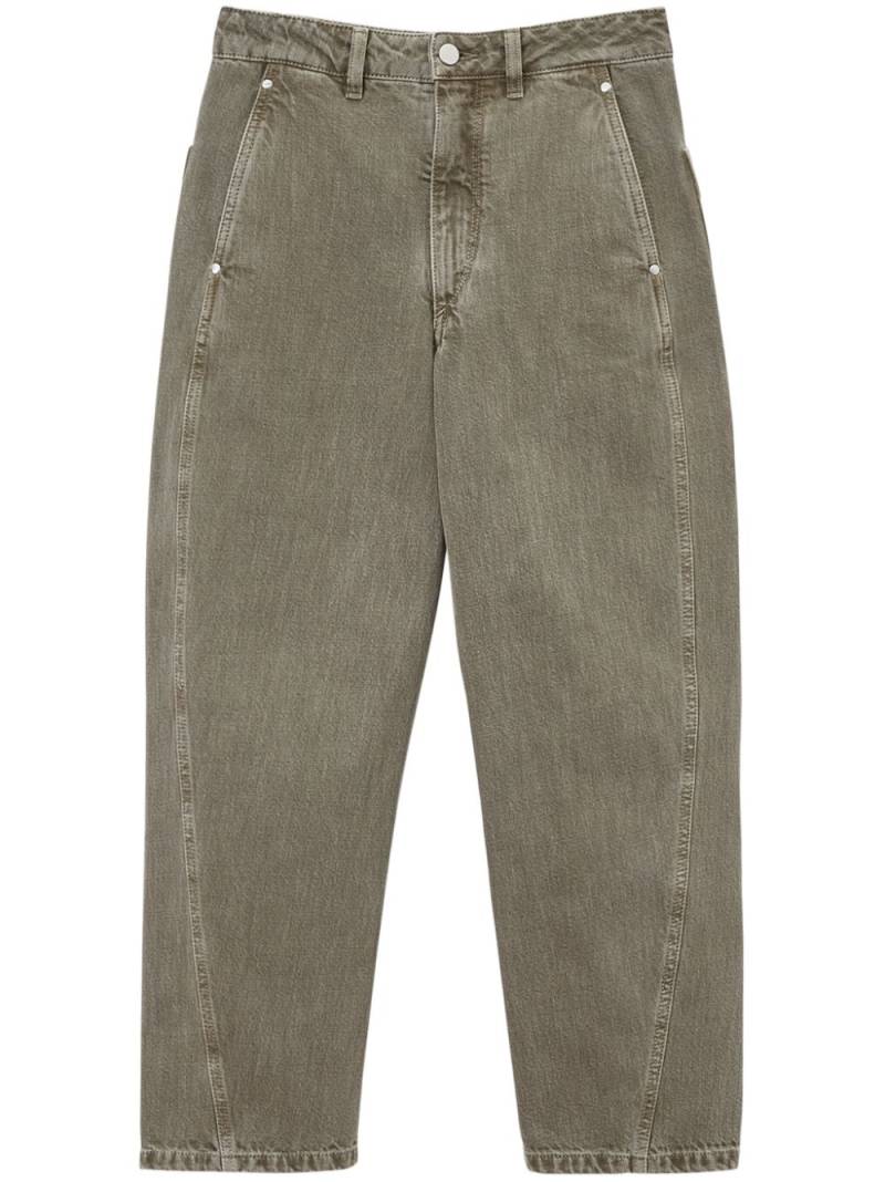 LEMAIRE cropped twisted jeans - Green von LEMAIRE