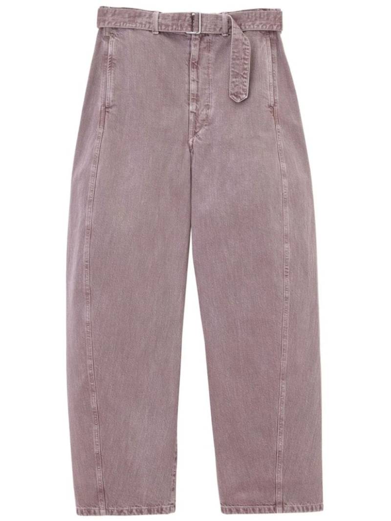 LEMAIRE curved high-waisted jeans - Purple von LEMAIRE