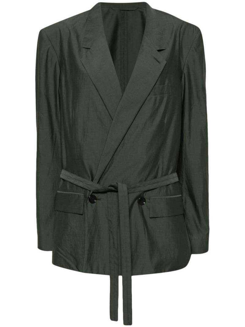 LEMAIRE double-breasted belted blazer - Grey von LEMAIRE