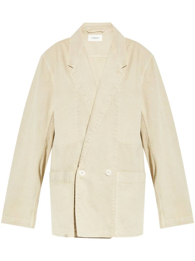 LEMAIRE double-breasted denim blazer - Neutrals von LEMAIRE