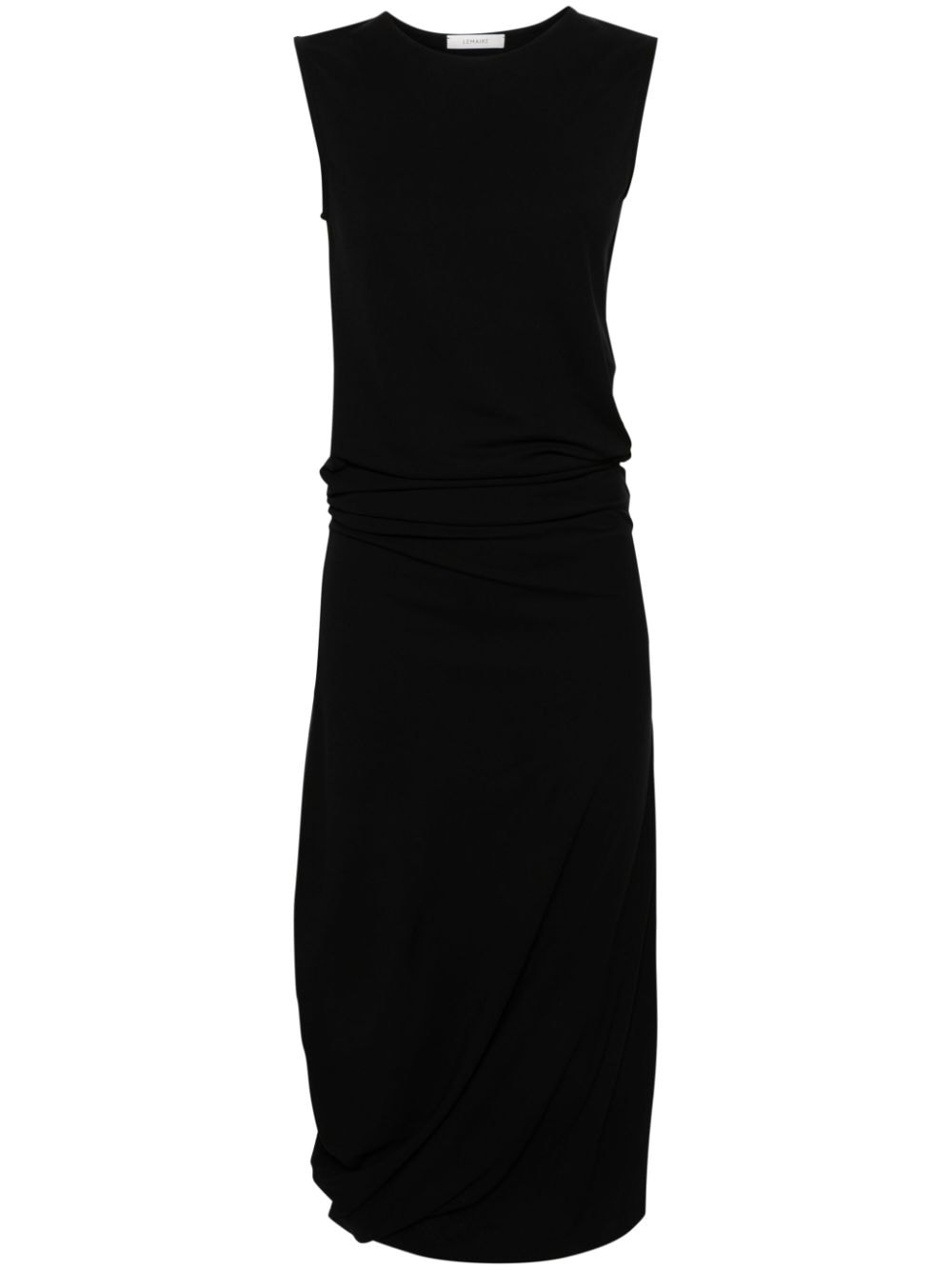 LEMAIRE draped crepe maxi dress - Black