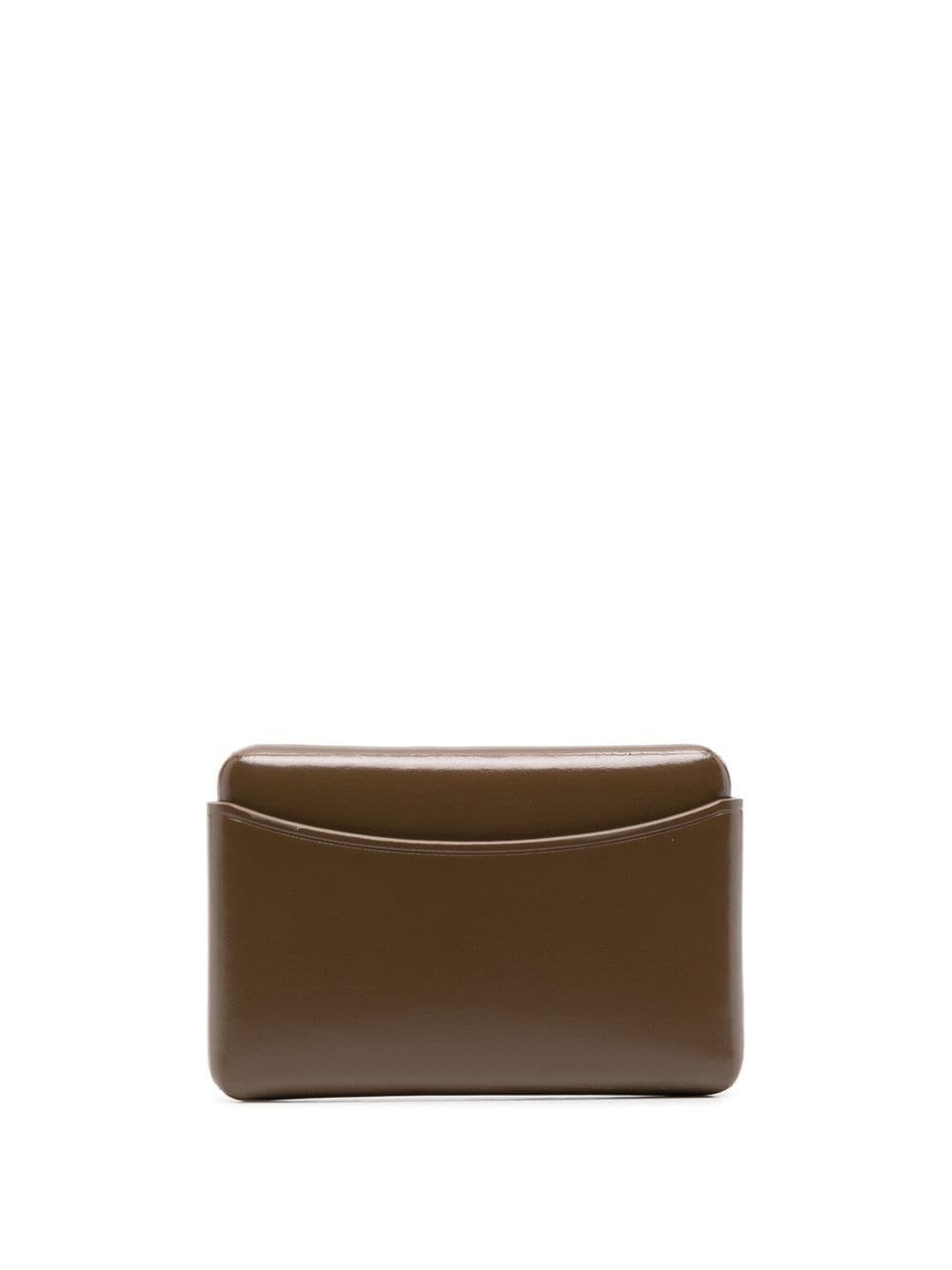 LEMAIRE embossed-logo detail flap wallet - Brown von LEMAIRE
