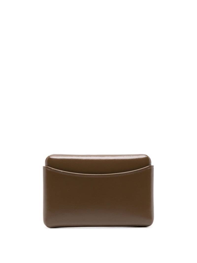 LEMAIRE embossed-logo detail flap wallet - Brown von LEMAIRE