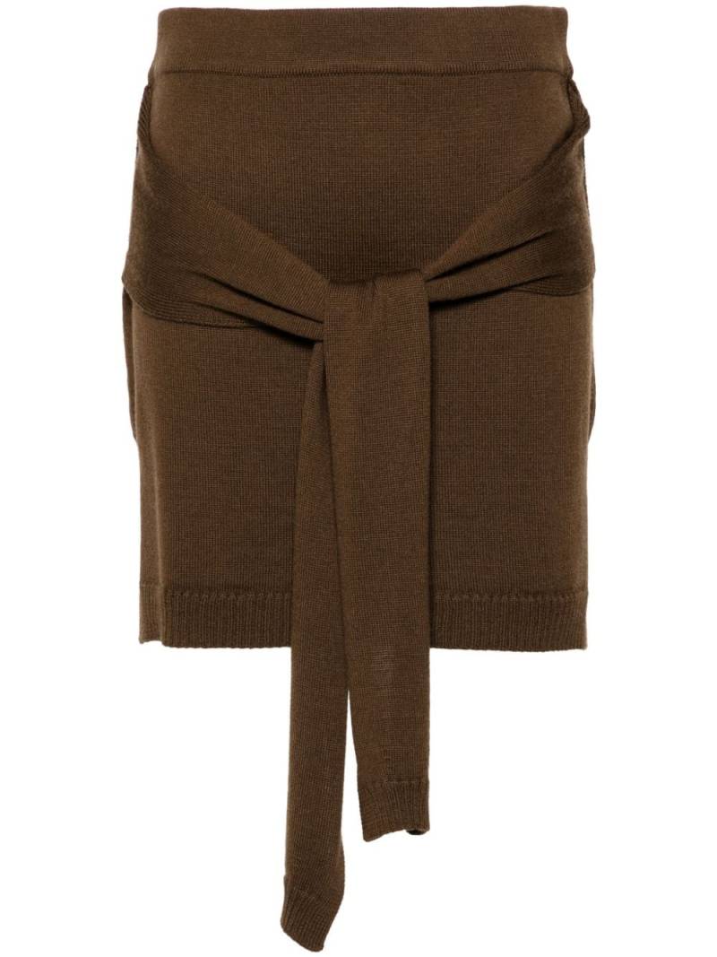 LEMAIRE fine-knit mini skirt - Brown von LEMAIRE