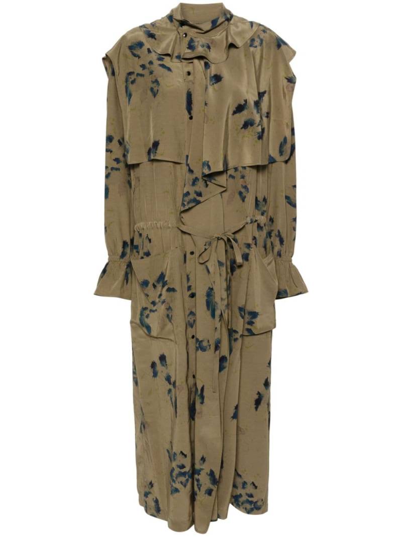 LEMAIRE floral-print midi dress - Green von LEMAIRE