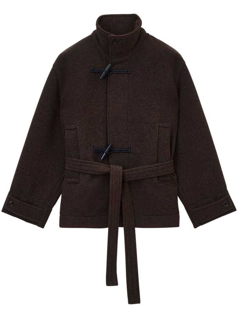 LEMAIRE funnel neck duffle coat - Brown von LEMAIRE