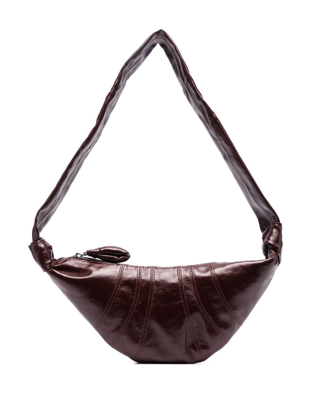 LEMAIRE half-moon leather crossbody bag - Brown von LEMAIRE