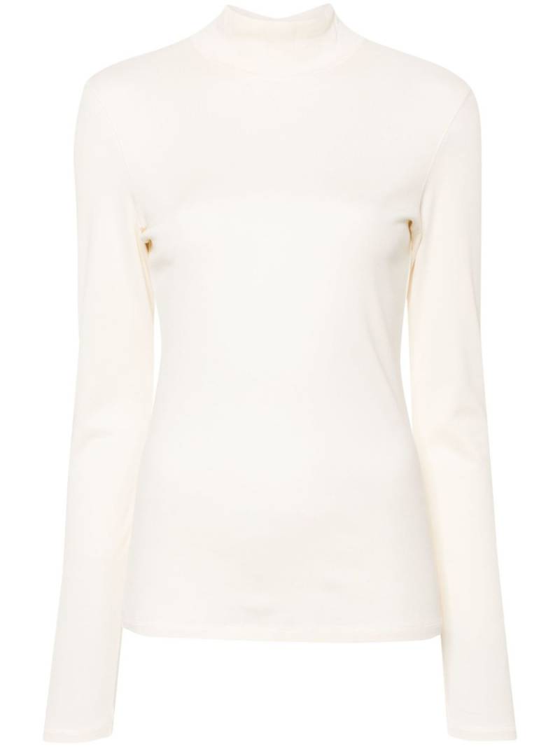 LEMAIRE high-neck cotton top - White von LEMAIRE