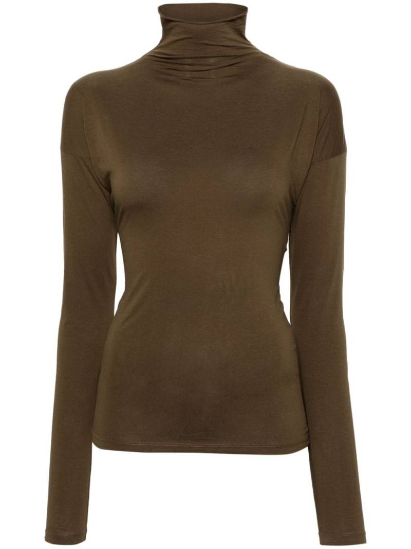 LEMAIRE high-neck jersey pullover - Brown von LEMAIRE