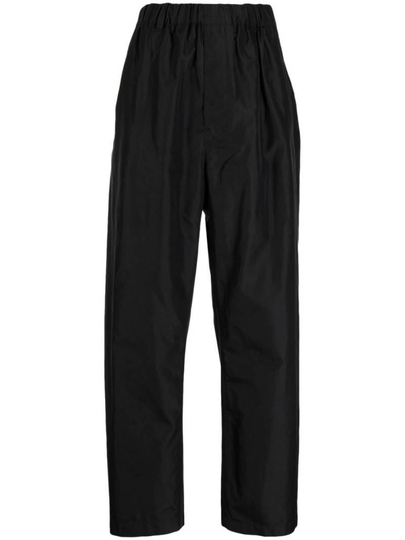 LEMAIRE high-waisted wide-leg silk trousers - Black von LEMAIRE