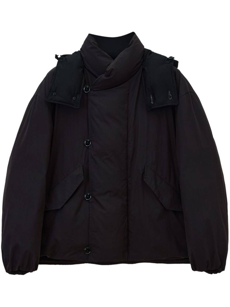 LEMAIRE hooded puffer jacket - Brown von LEMAIRE