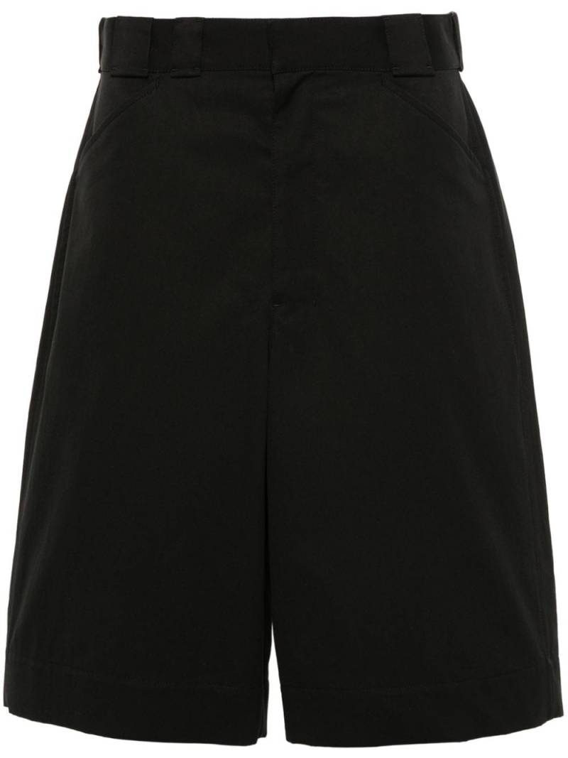 LEMAIRE knee-length cotton shorts - Black von LEMAIRE