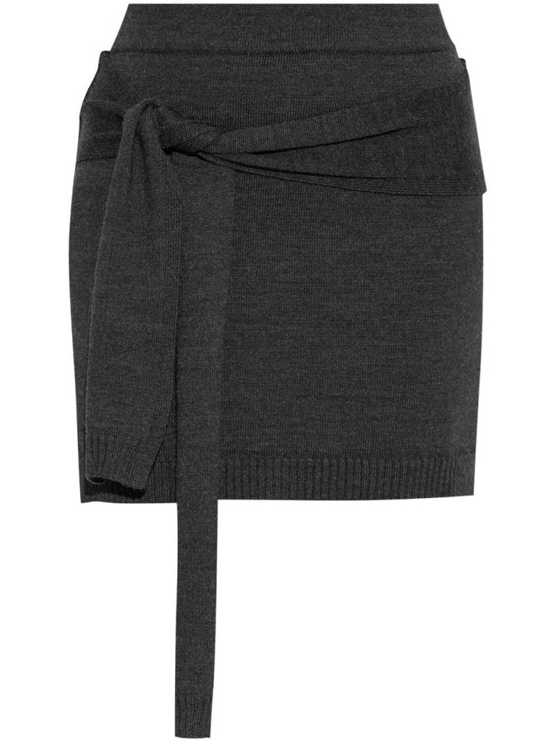 LEMAIRE knitted mini skirt - Grey von LEMAIRE