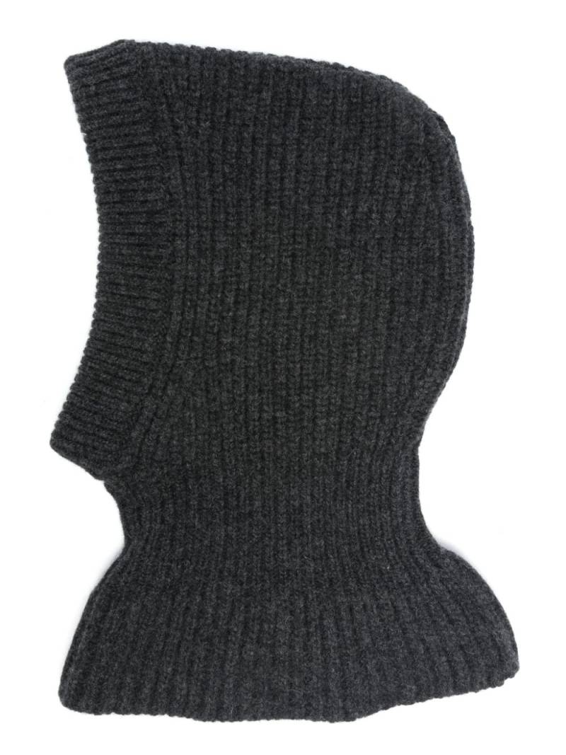 LEMAIRE lambs wool balaclava - Grey von LEMAIRE