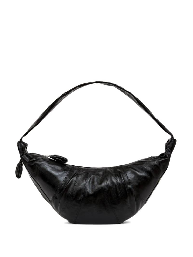 LEMAIRE large Croissant leather bag - Black von LEMAIRE