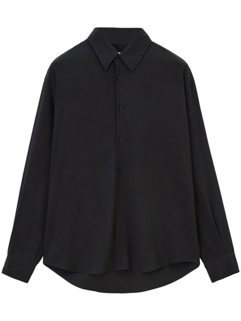 LEMAIRE long-sleeve poplin shirt - Black von LEMAIRE