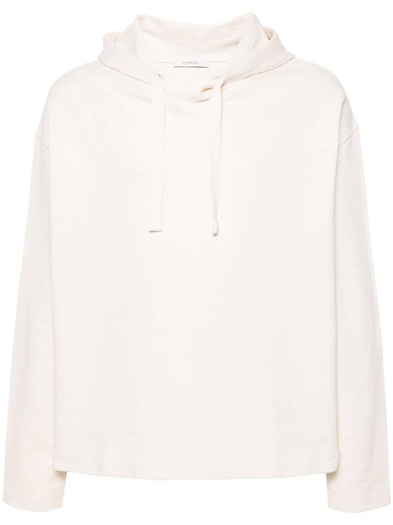 LEMAIRE plain drop-shoulder hoodie - Neutrals von LEMAIRE