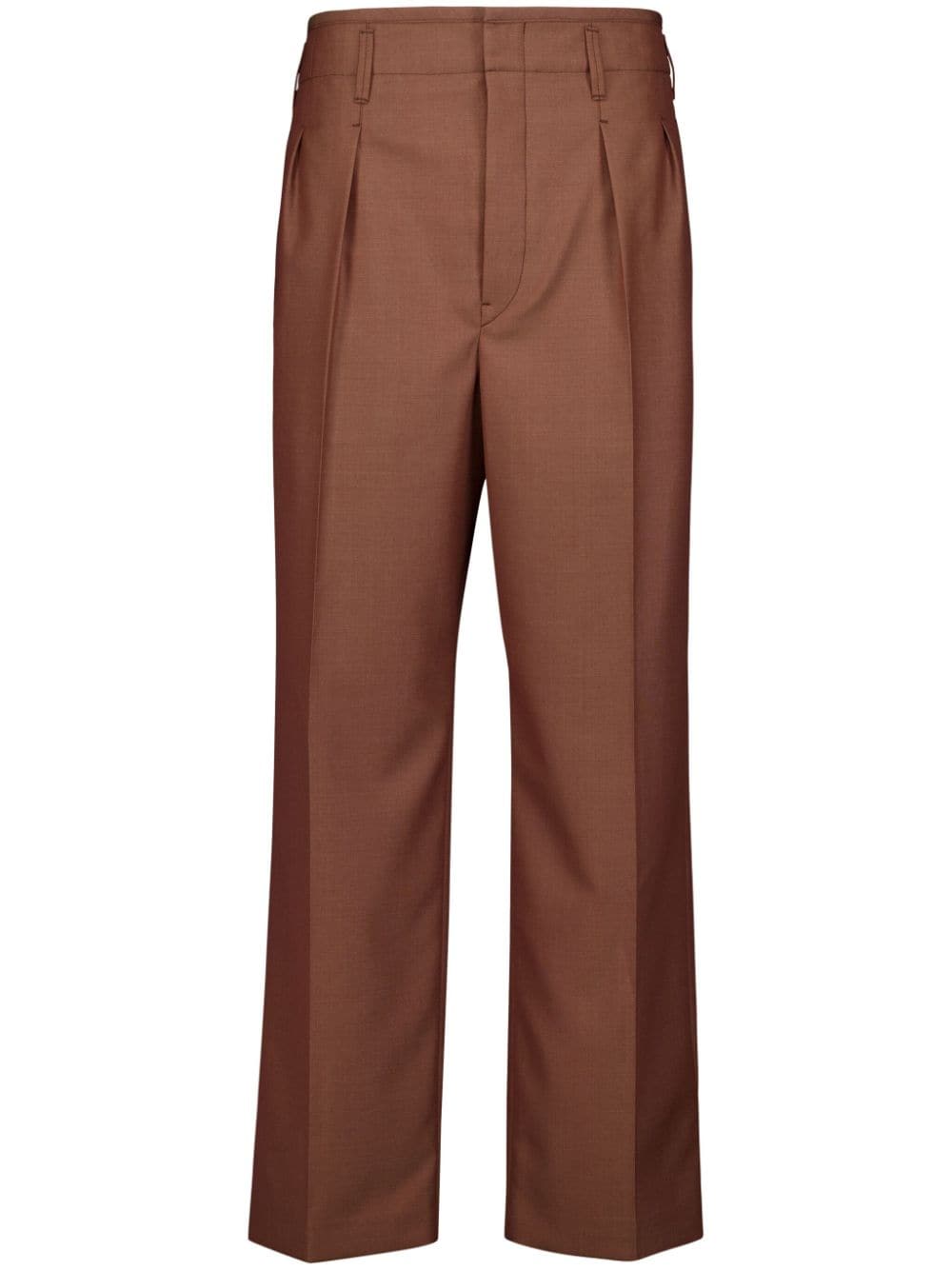 LEMAIRE pleat-detailing tailored trousers - Brown von LEMAIRE