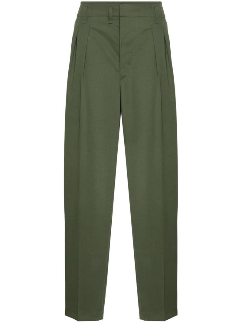 LEMAIRE pleated tapered trousers - Green von LEMAIRE