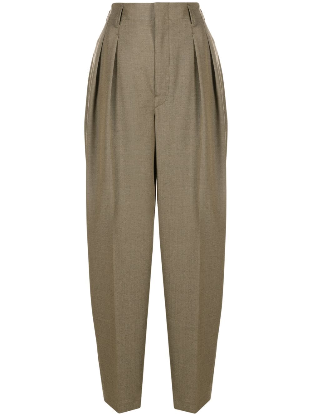 LEMAIRE pleated wool-blend trousers - Neutrals von LEMAIRE