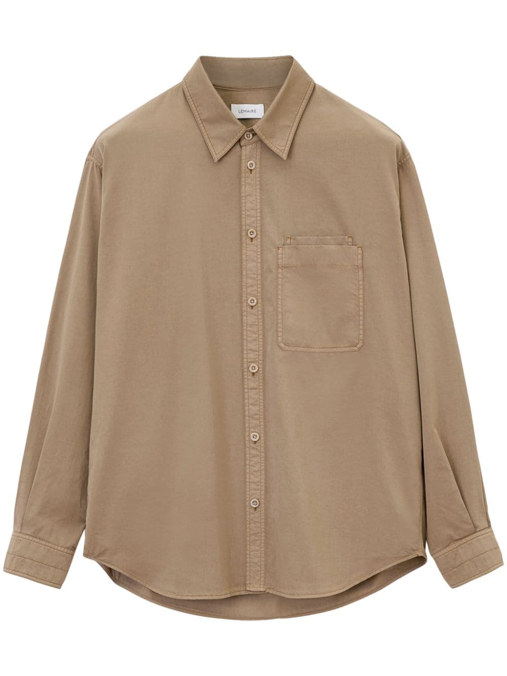 LEMAIRE relaxed long-sleeve shirt - Brown von LEMAIRE