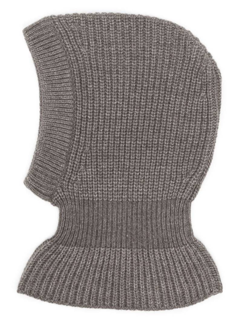 LEMAIRE ribbed-knit balaclava - Grey von LEMAIRE