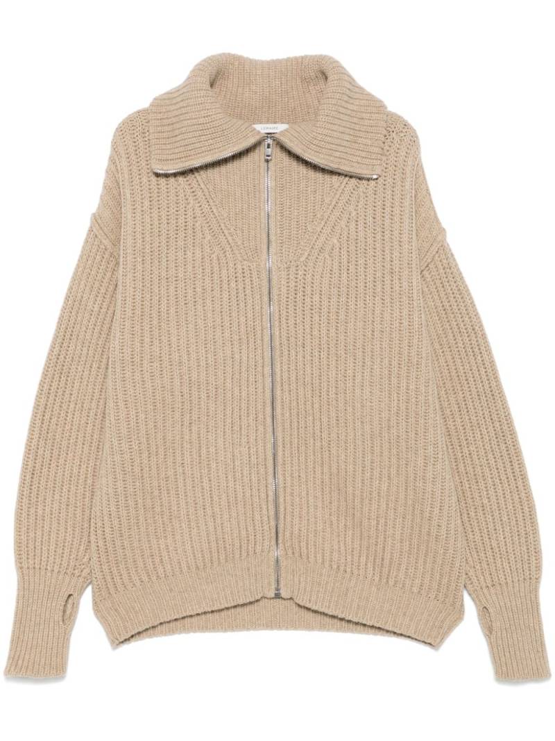 LEMAIRE ribbed-knit cardigan - Neutrals von LEMAIRE