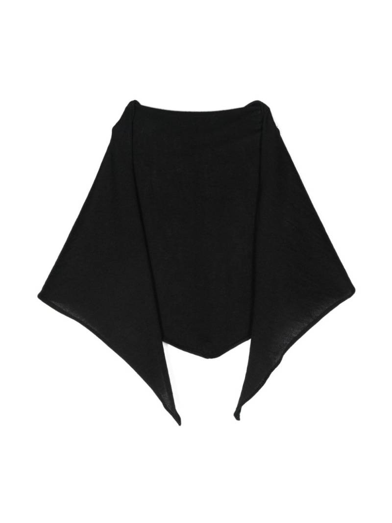 LEMAIRE rolled-trim scarf - Black von LEMAIRE