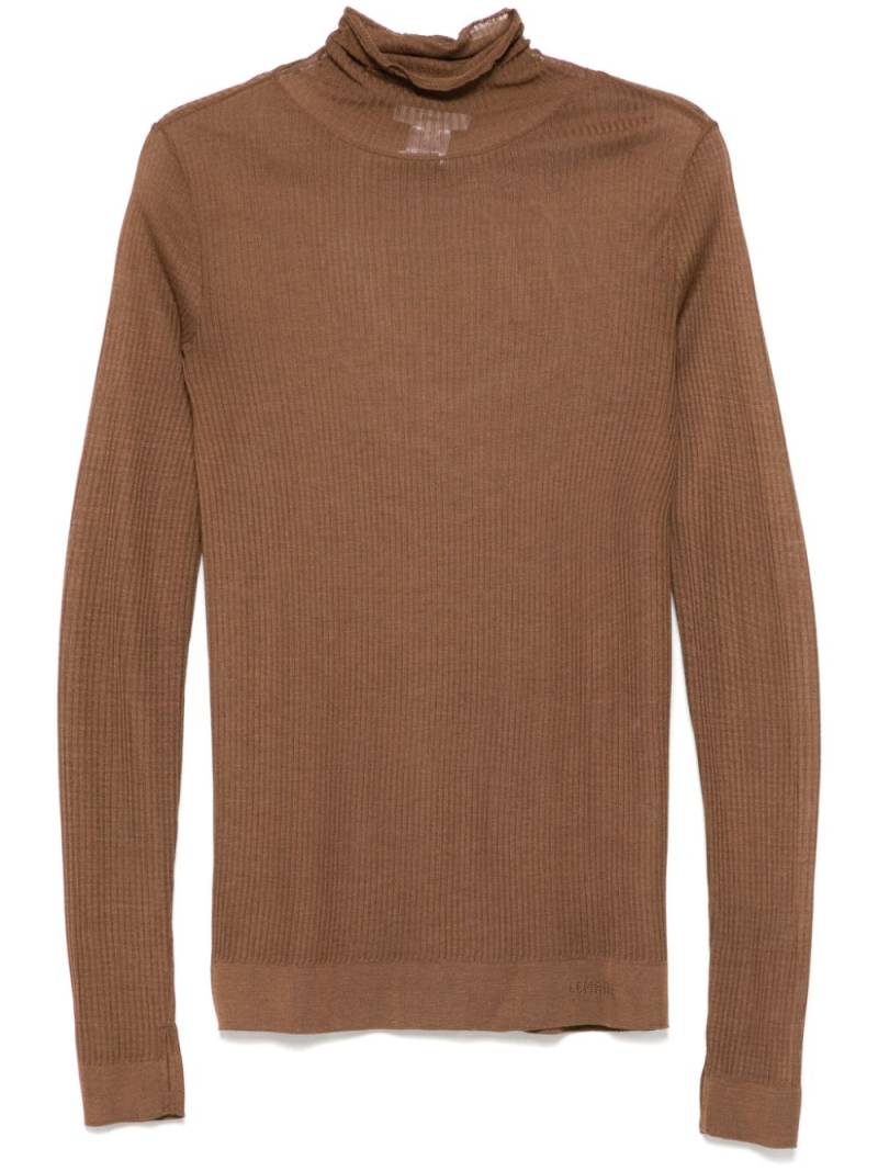 LEMAIRE seamless high-neck top - Brown von LEMAIRE