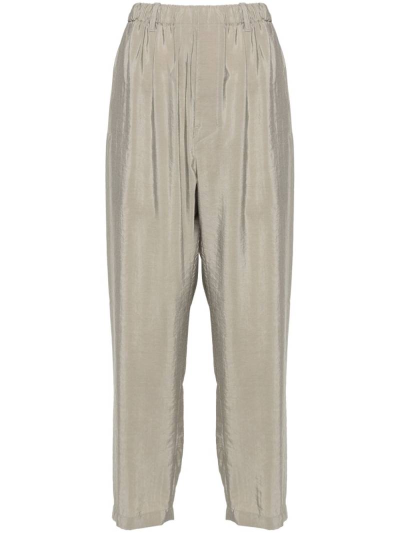 LEMAIRE silk-blend tapered trousers - Grey von LEMAIRE