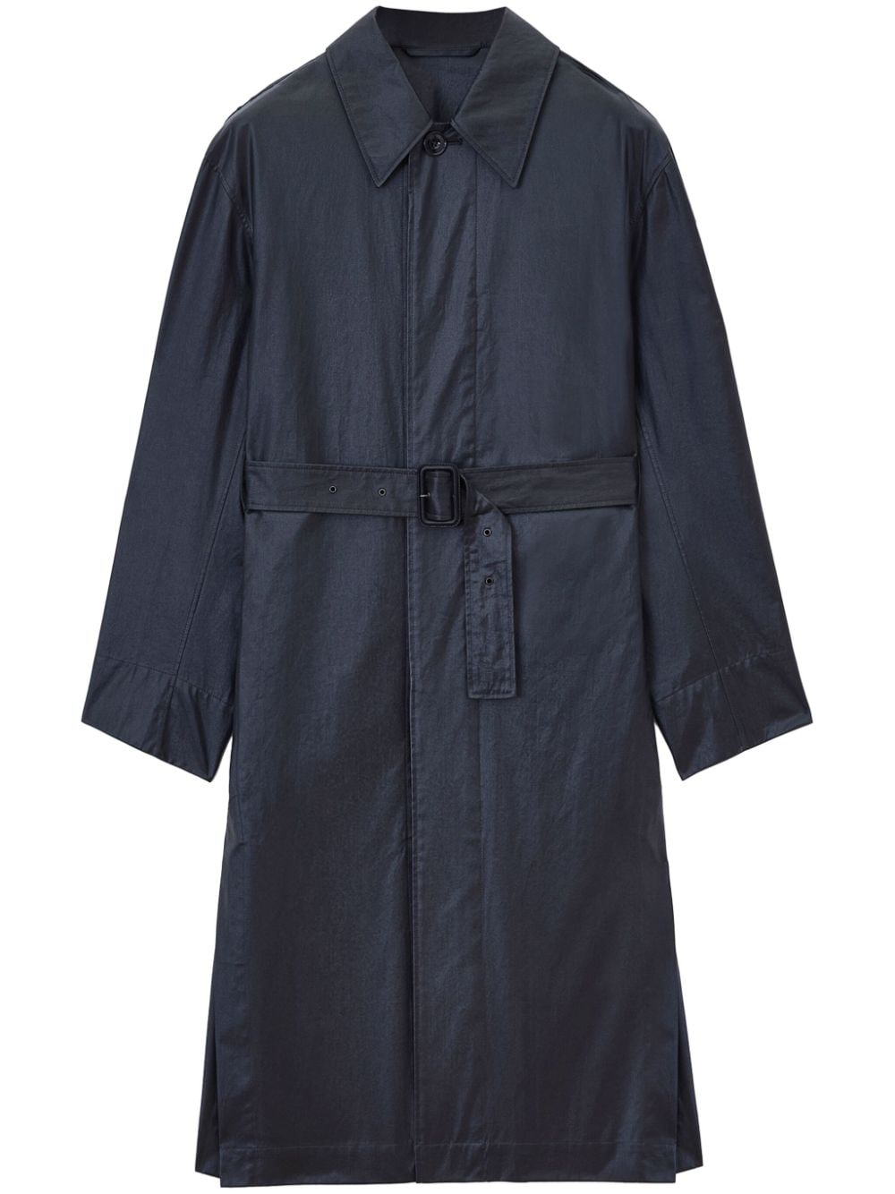 LEMAIRE slit belted rain coat - Black von LEMAIRE