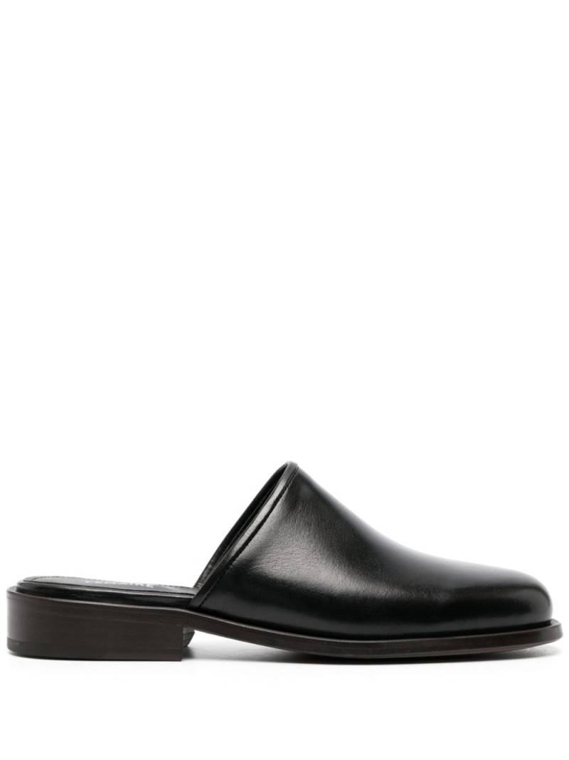 LEMAIRE square-toe 35mm mules - Black von LEMAIRE