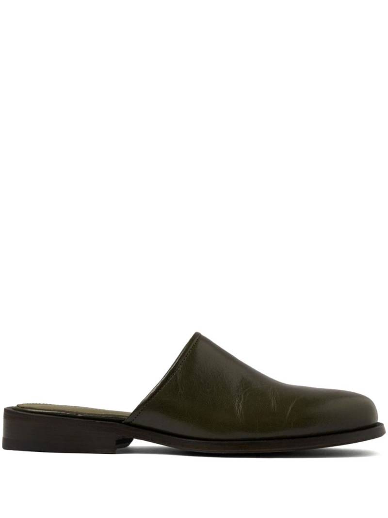 LEMAIRE square-toe leather mules - Brown von LEMAIRE