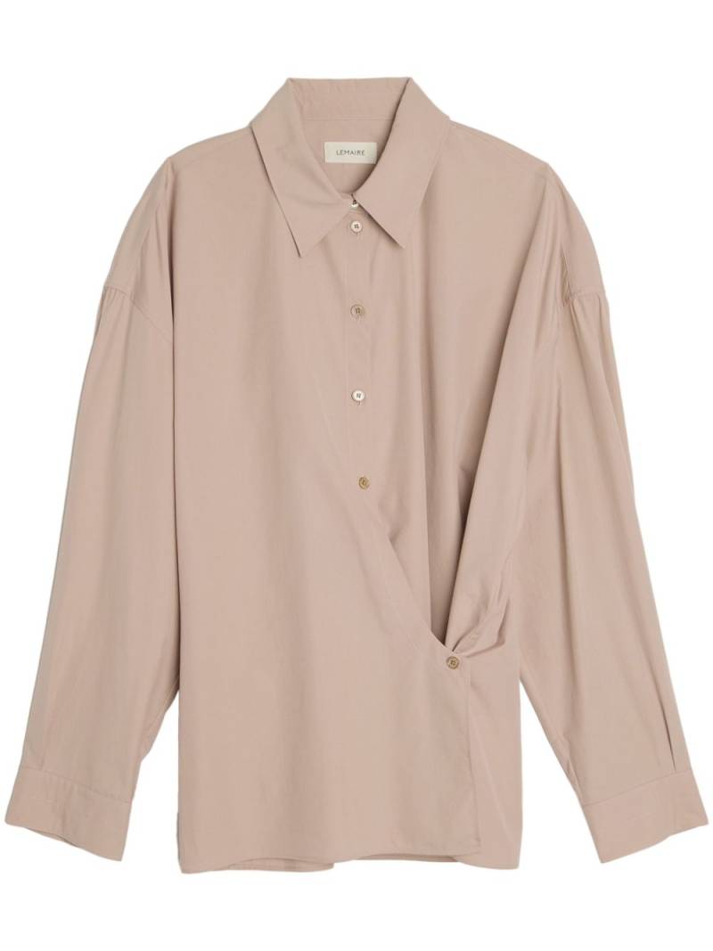 LEMAIRE straight-collar twisted shirt - Neutrals von LEMAIRE