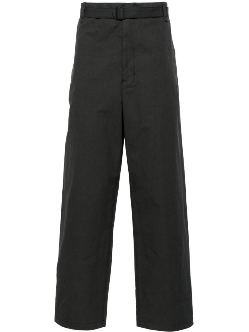 LEMAIRE straight-leg belted trousers - Grey von LEMAIRE