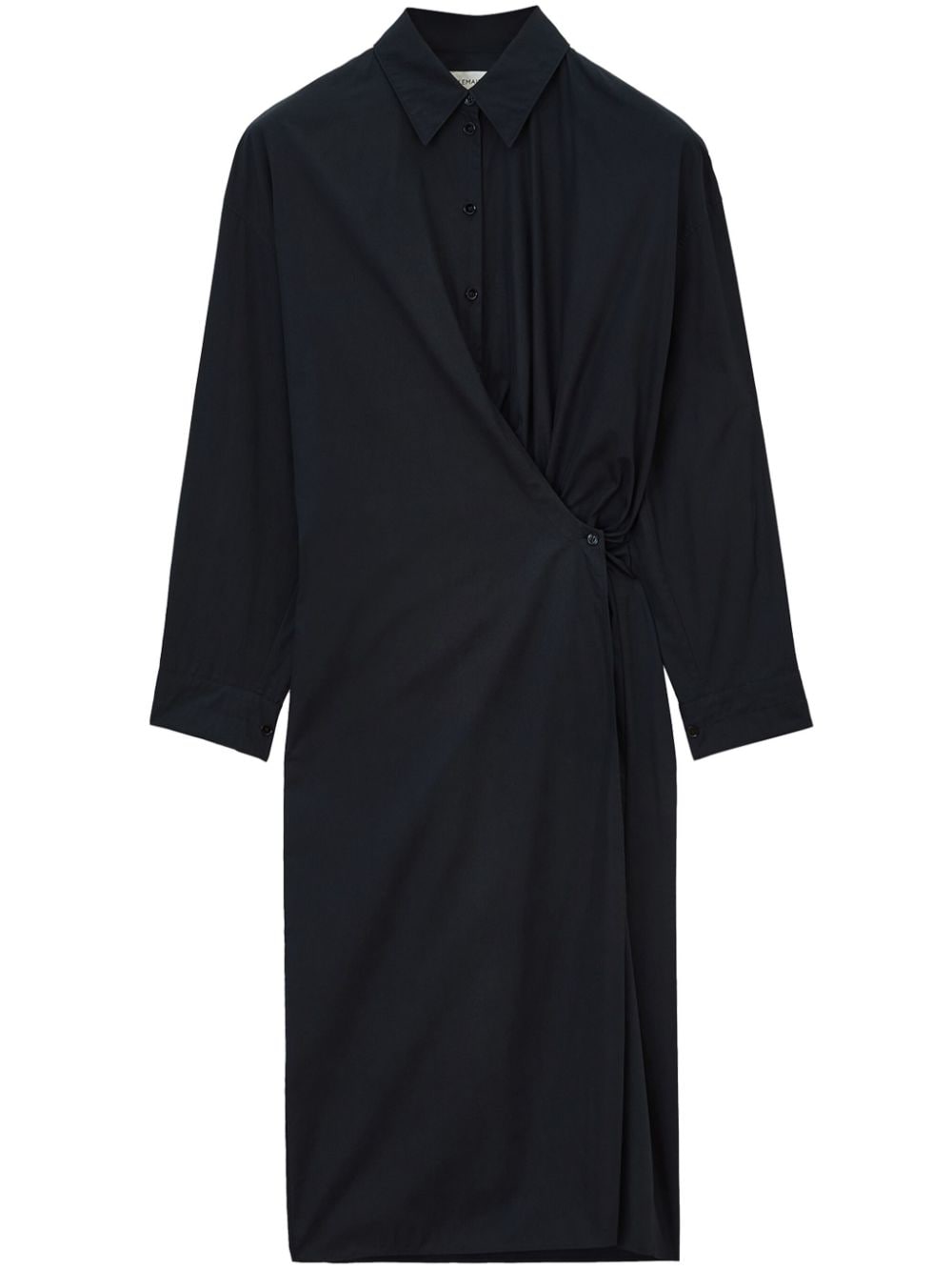 LEMAIRE twist-detailing midi dress - Black von LEMAIRE