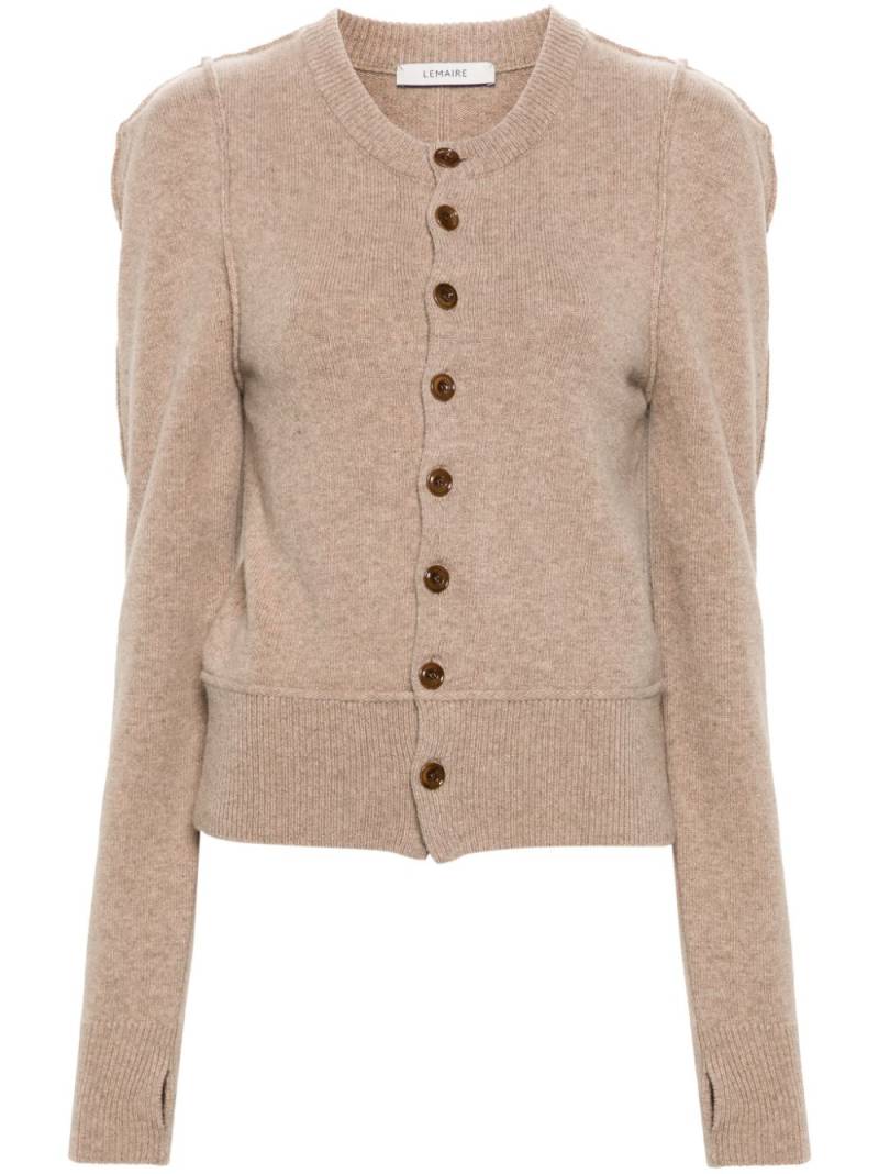 LEMAIRE wool cardigan - Neutrals von LEMAIRE