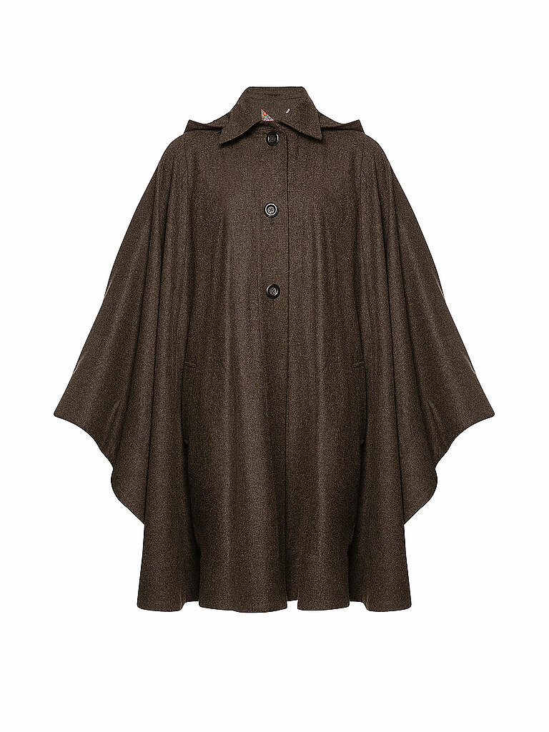 LENA HOSCHEK Cape - Poncho CLARA braun von LENA HOSCHEK