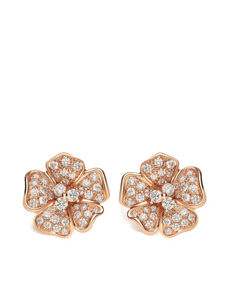 LEO PIZZO 18kt rose gold Flora diamond earrings - Pink von LEO PIZZO