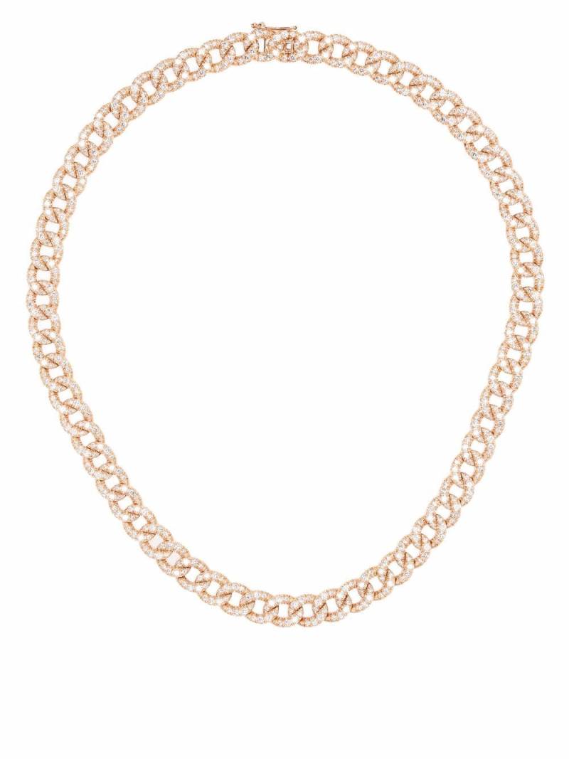 LEO PIZZO 18kt rose gold Groumette diamond necklace - Pink von LEO PIZZO