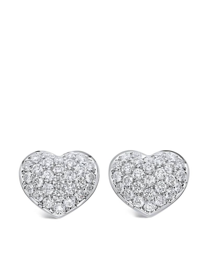 LEO PIZZO 18kt white gold Amore diamond stud earrings - Silver von LEO PIZZO